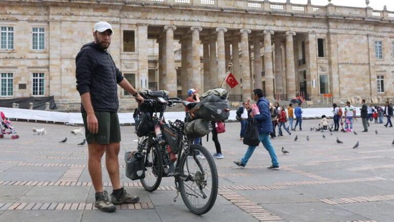 Bisikletle 8 yıldır dünyayı turlayan Türk, Guinness'i hedefliyor
