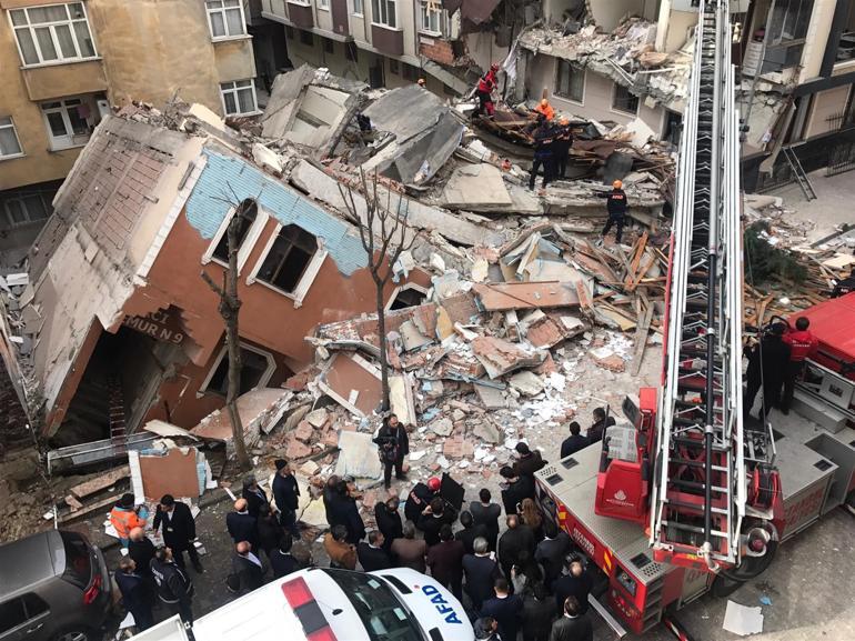 Son dakika haberler: İstanbul Bahçelievlerde 7 katlı bina çöktü Kolon demirleri çalındı iddiası...