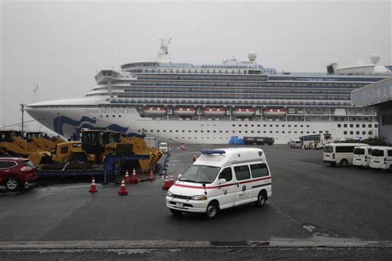 Japonya’daki karantina gemisinde 70 yeni vaka daha