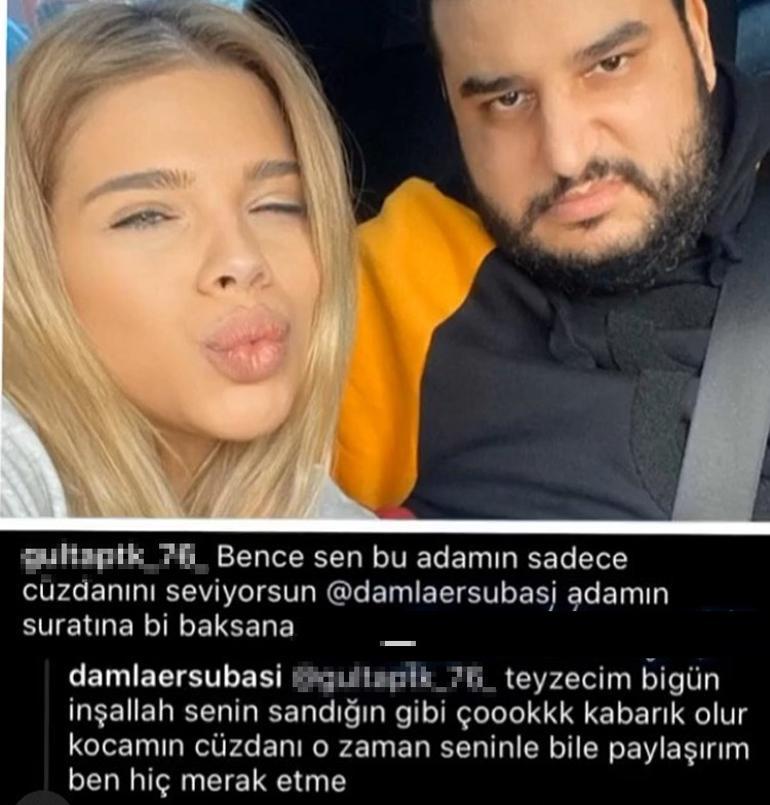 Damla Ersubaşı'ndan “Sen bu adamın cüzdanını seviyorsun” sözlerine cevap