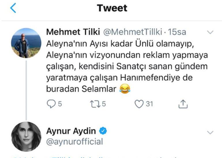 Sanırım bencilliğiniz bir aile genetiği Aynur Aydın ile Aleyna Tilki arasındaki polemik büyüyor