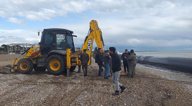 Antalyada sahile vurdu Tam 200 metre...