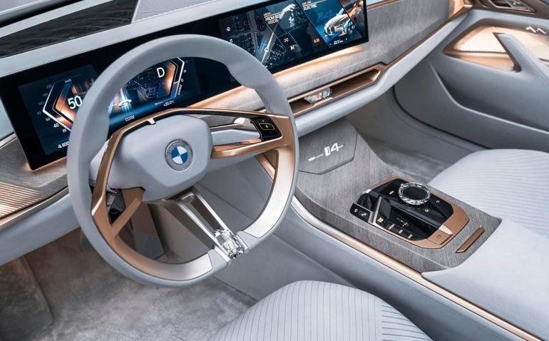 BMW Concept i4 ortaya çıktı, şirketin logosu da değişti