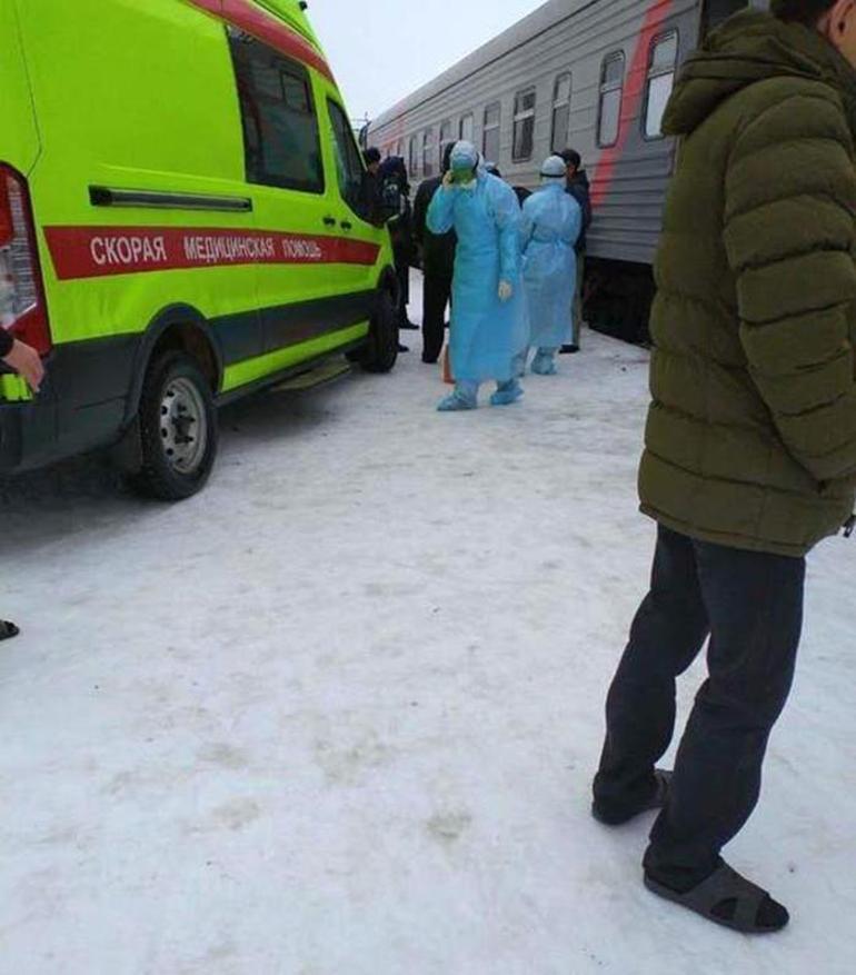 Rusya'da tren yolcuları Corona Virüsü şüphesiyle karantinaya alındı