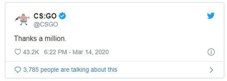 CS:GO yeni bir rekora daha imza attı, 1 milyonu devirdi
