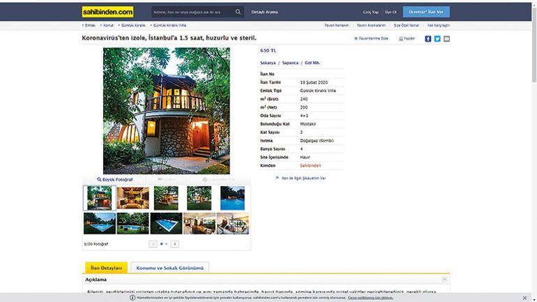 Koronavirüs ev ilanlarına sıçradı