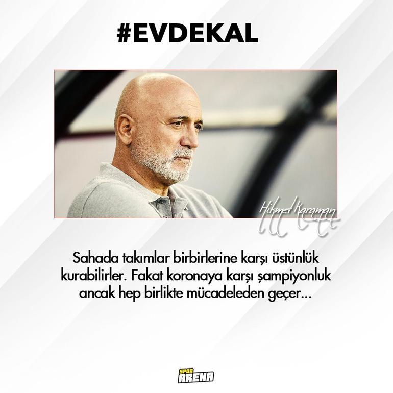 Spor dünyasından 'EvdeKal' çağrısı!