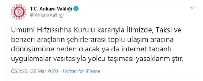 Son dakika haberleri... Ankara Valiliği yeni Corona Virüs önlemini duyurdu: Pazar ve marketlere çocukların girişi yasak