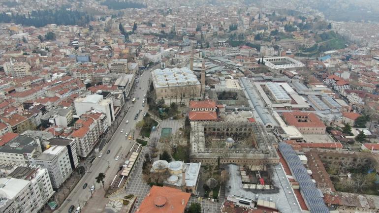 Bursa'da Tarihi Çarşı ve Hanlar Bölgesi 6 Nisan'a kadar kapalı olacak