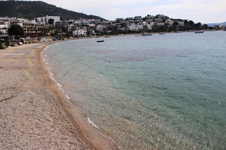 Hayalet şehre dönen Bodrum havadan görüntülendi