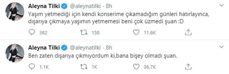 Aleyna Tilki sokağa çıkma yasağına takıldı