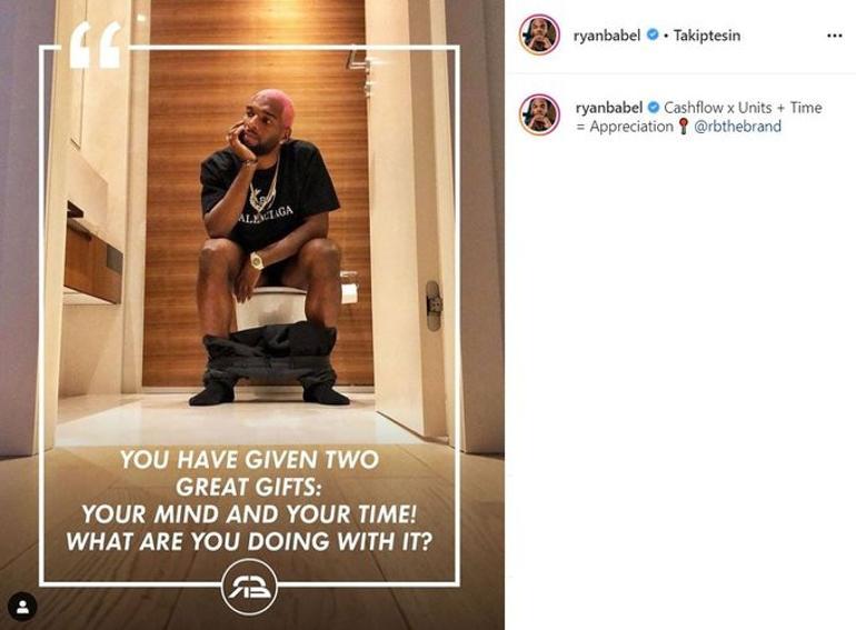 Ryan Babel tuvaletten paylaştı