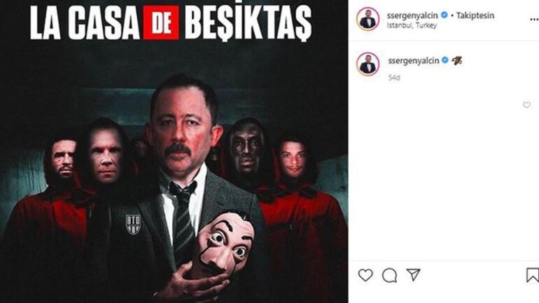 Beşiktaş'tan "La Casa De Papel" paylaşımı