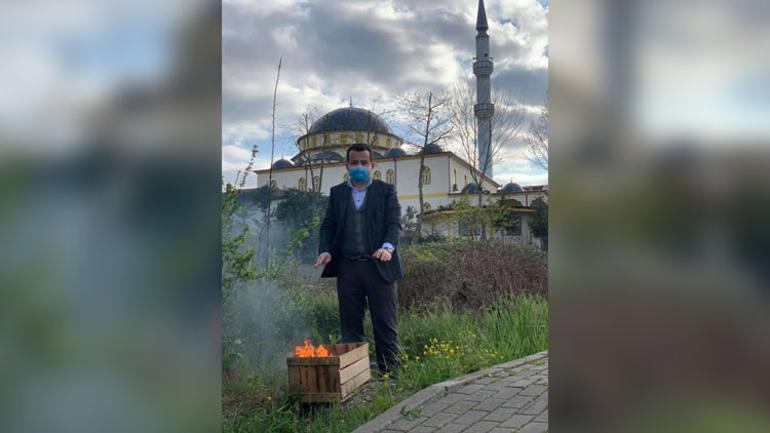 Cami imamı borçları ödediği bakkalın veresiye defterini yaktı