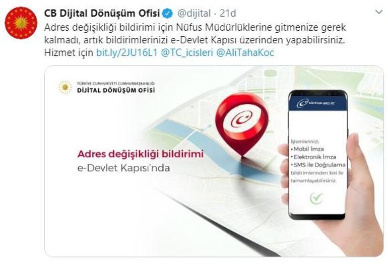 Milyonlarca kişiyi ilgilendiriyor Adres değişikliği bildirimi e-Devletten yapılacak