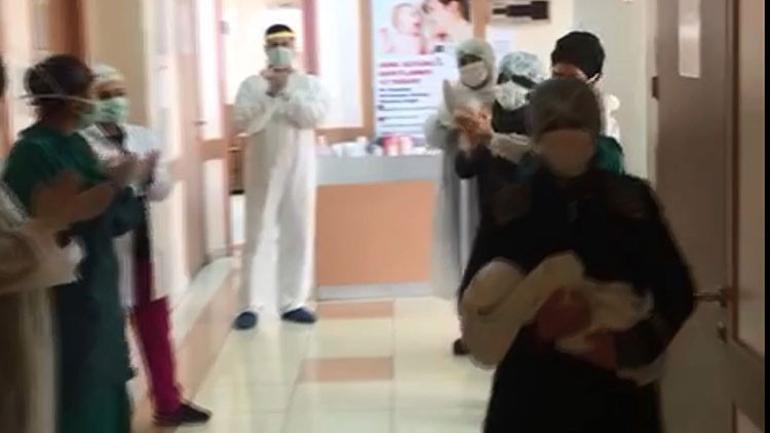 Bingölde koronavirüsle doğan bebek hastalığı yendi