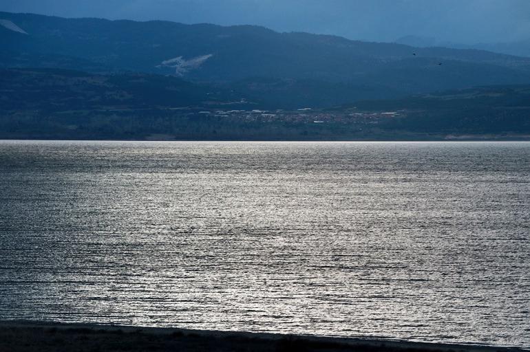 Burdur Gölü sessiz ve güzel