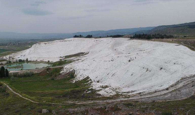 Pamukkale artık daha beyaz