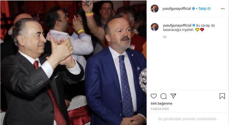 Galatasaray'da Yusuf Günay'dan Mustafa Cengiz mesajı: "Kazanacağız"