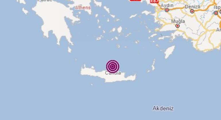 Ege Denizinde 4 büyüklüğünde deprem
