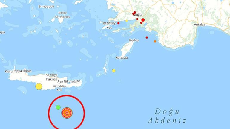 Son dakika... Akdeniz'de 6.3 büyüklüğünde deprem