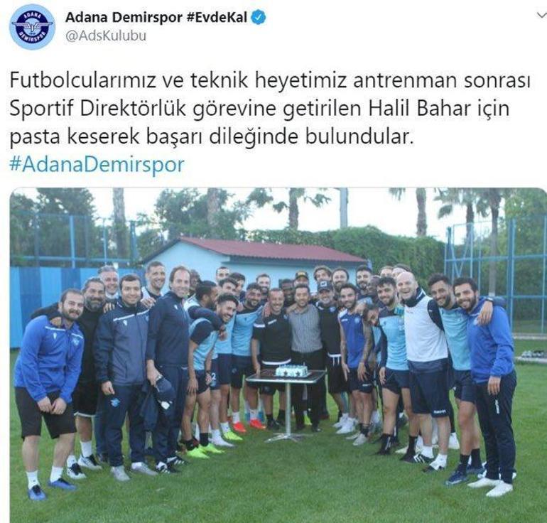 Adana Demirspor'un Koronavirüs günlerinde paylaştığı fotoğraf şaşkına çevirdi