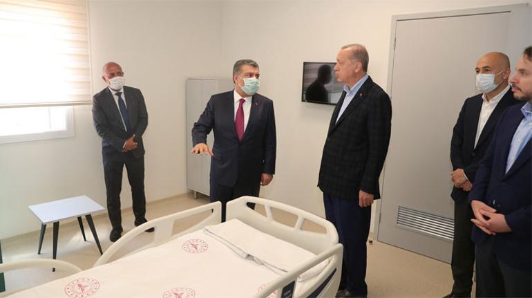 Son dakika haberler... Cumhurbaşkanı Erdoğan yapımı süren hastaneleri inceledi