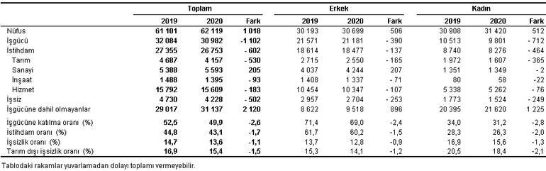 Son dakika... İşsizlik rakamları açıklandı