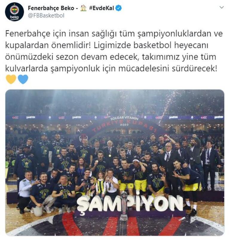 Son dakika: Fenerbahçe'den TBF ve tescil paylaşımları!