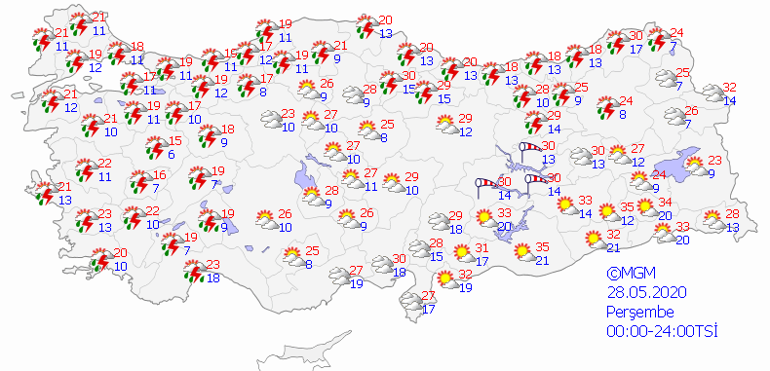 Havalar Ne Zaman Isinacak Persembe Gunu Yagmur Var Mi 28 Mayis Hava Durumu Tahminleri