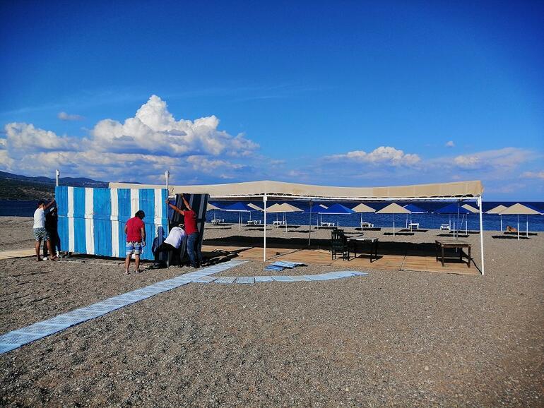 Assos sahillerinde tedbirli turizm sezonu hazırlığı