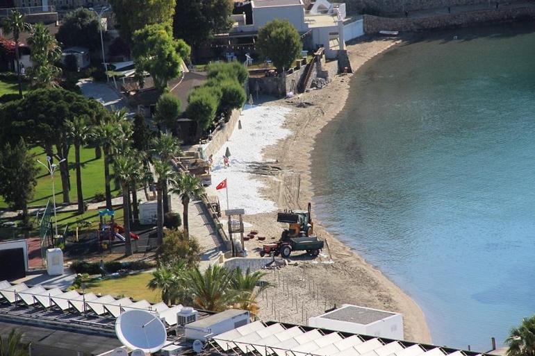 Beyaz kum kaldırıldı, Bardakçı Koyu eski görünümüne kavuştu