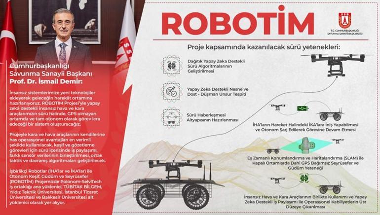 Robotim Projesi hayata geçiyor: İKA ve İHA'larda yeni dönem