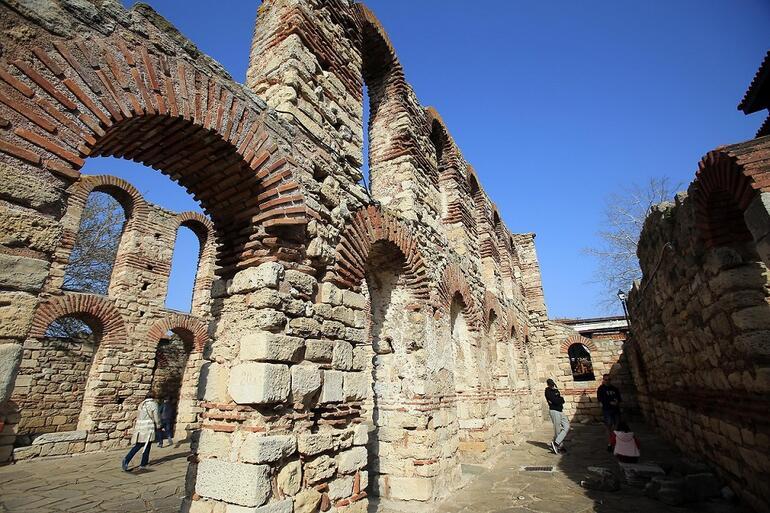 Bulgaristanın tarihi yarımadasındaki Nesebar Antik Kenti