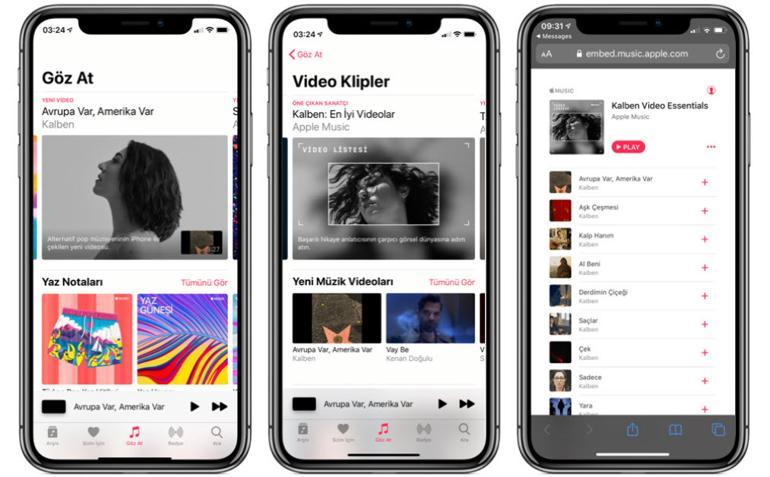 Amerika var Avrupa var adlı müzik klibi Apple Music’te