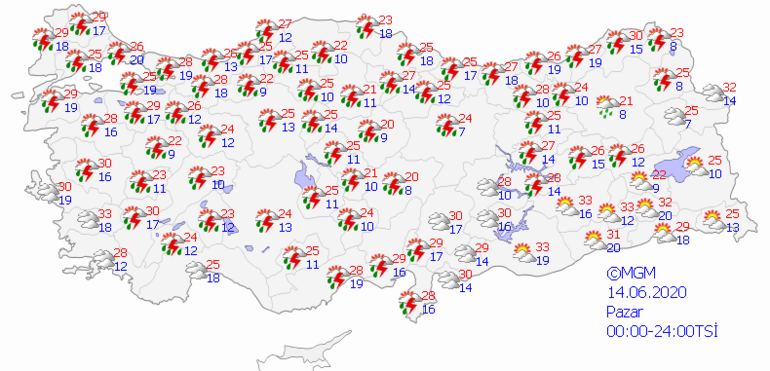 Pazar Gunu Hava Nasil Olacak 14 Haziran Hava Durumu Tahmini Haberler