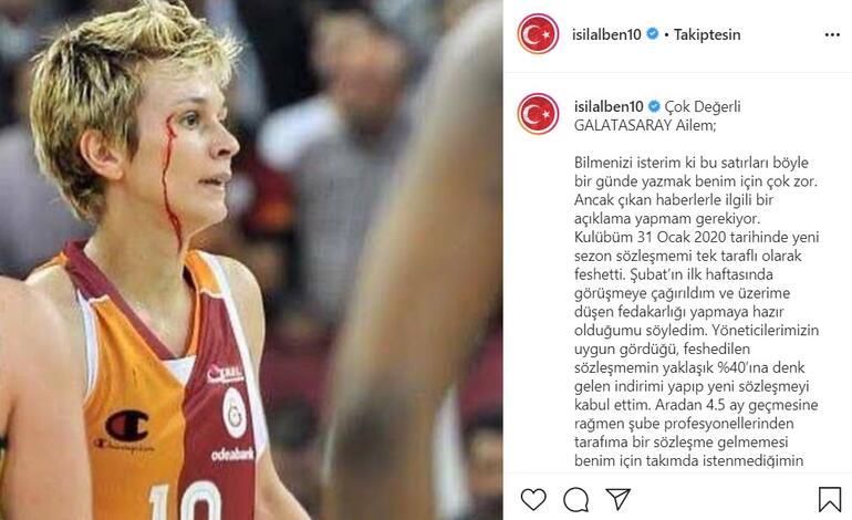 Son dakika | Işıl Alben, Galatasaray'dan ayrıldığını açıkladı