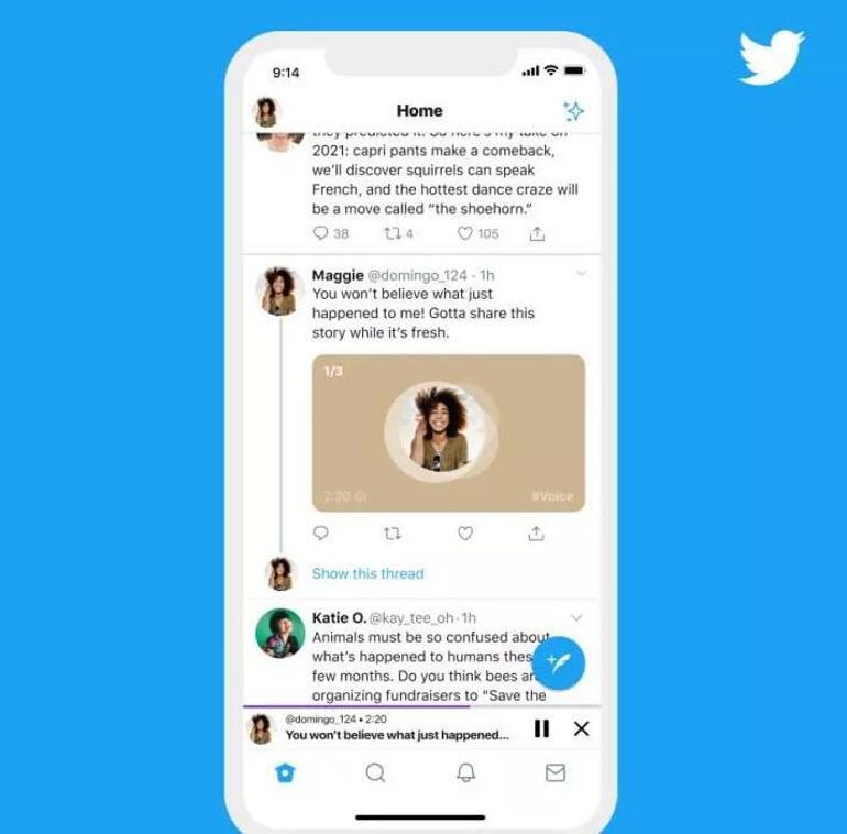 Twitter'da ses kaydı ekleme özelliği kullanıma sunuldu