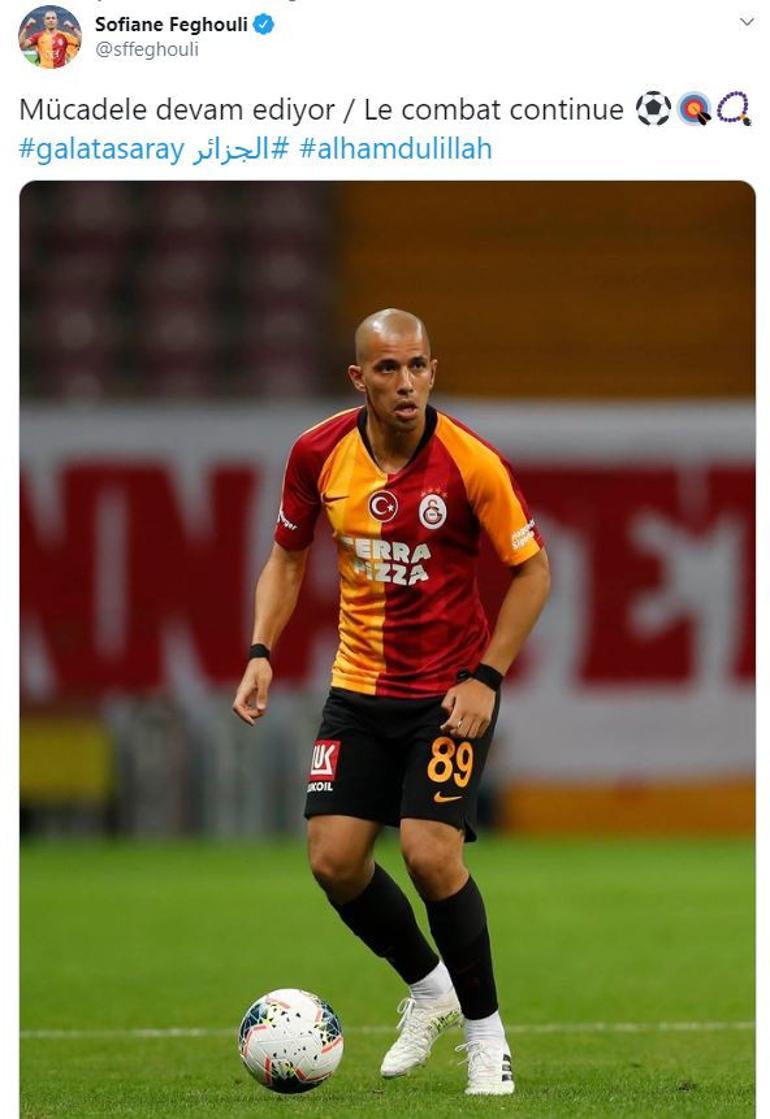 Galatasaray'da Lemina ve Feghouli'den dikkat çeken paylaşımlar!