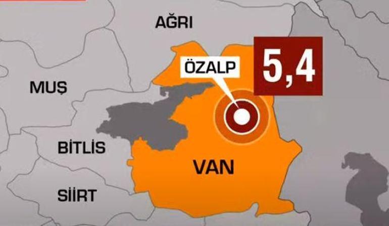 Son dakika haberi: Vanda 5.4 şiddetinde deprem.. Van Valisinden ilk açıklama