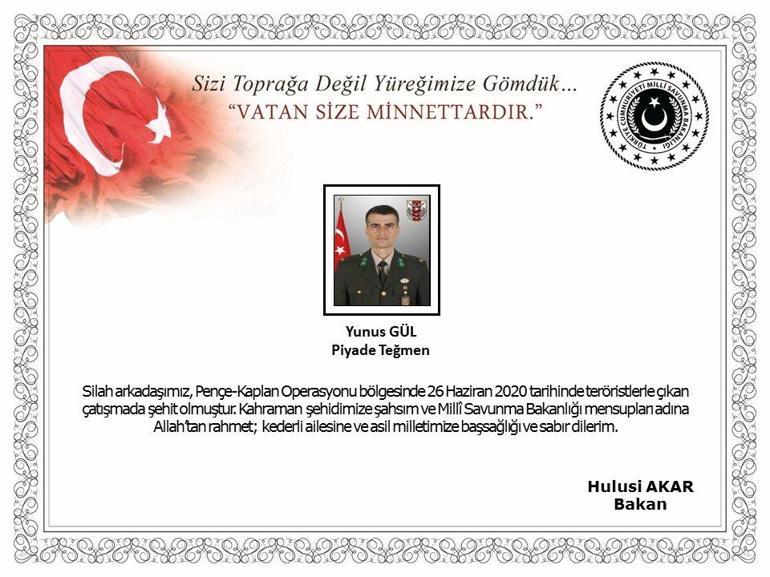 Son dakika haberleri: MSB açıkladı: 1 asker şehit oldu