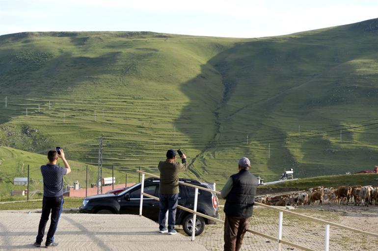 Ardahan'daki 'Atatürk silüeti' görülmeye başlandı