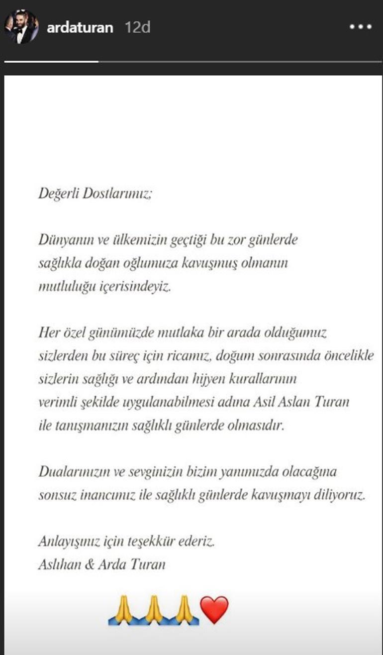Arda Turan ile Aslıhan Doğan'ın ikinci bebek mutluluğu