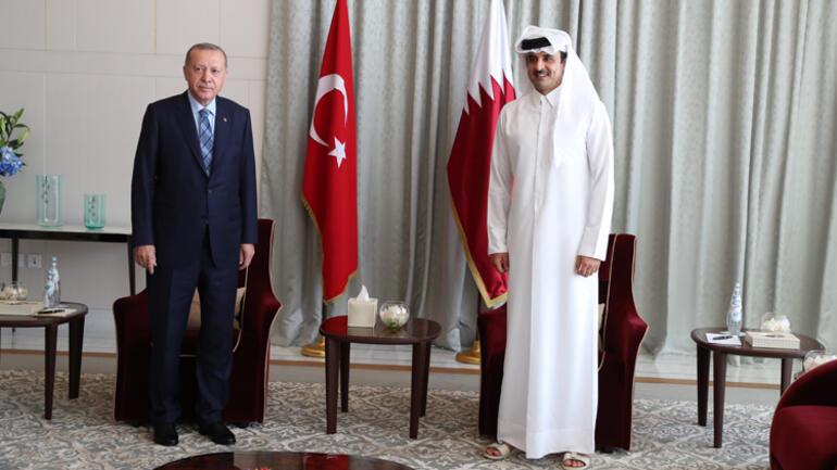 Cumhurbaşkanı Erdoğandan Katarda önemli görüşme
