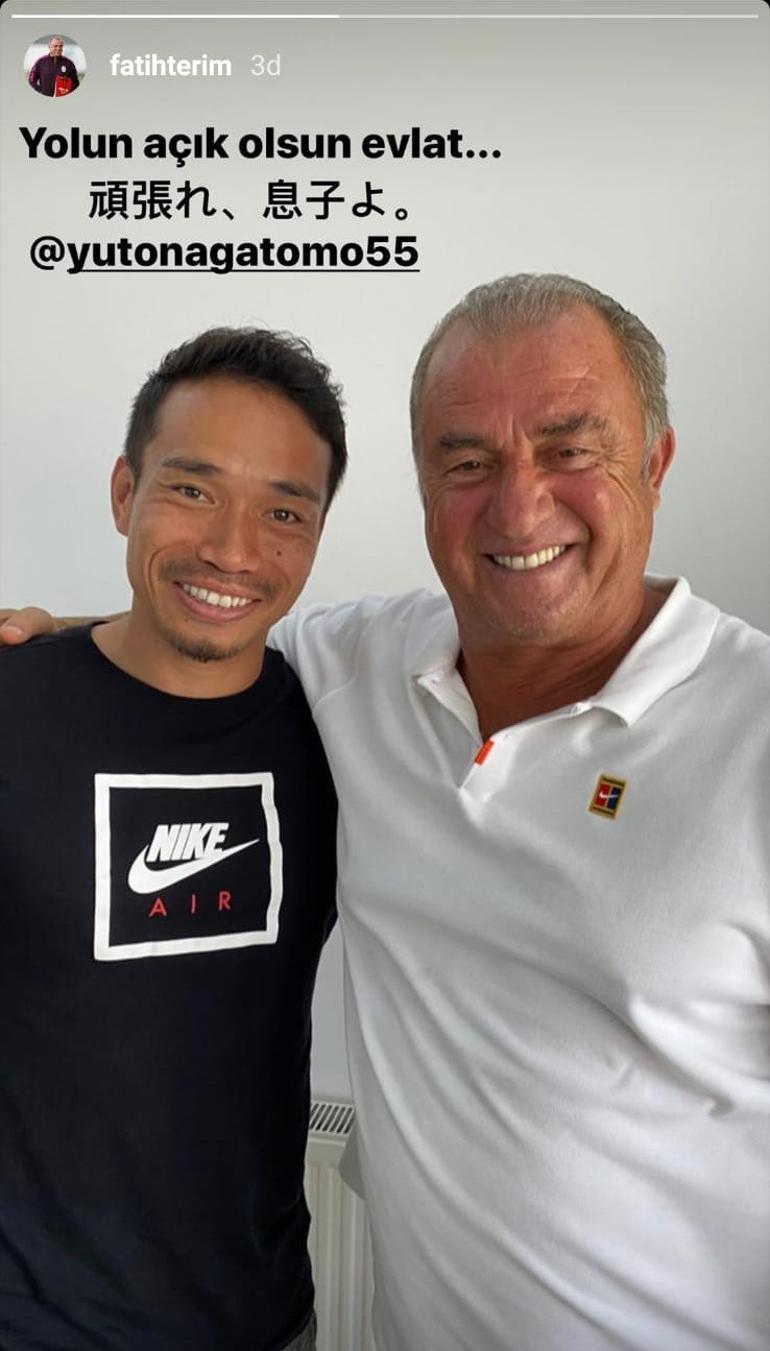 Galatasarayda Fatih Terim’den Nagatomo’ya veda: Yolun açık olsun evlat