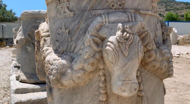 3 bin yıllık Knidos Antik Kentinde yapılar yeniden yükseliyor