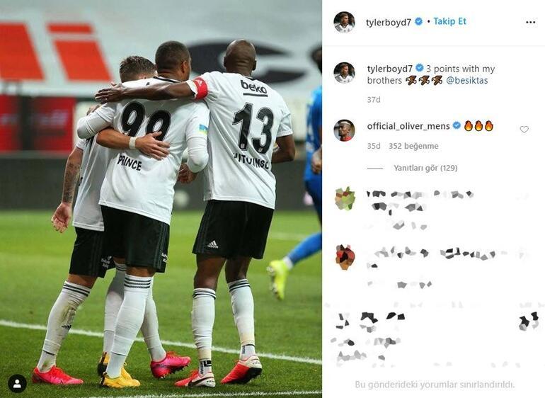 Beşiktaş'ta son dakika | Bernard Mensah'tan Tyler Boyd'a alev emojisi