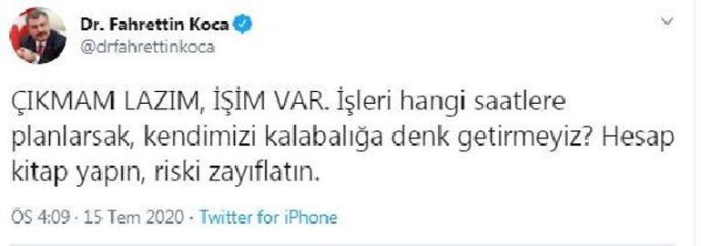 Son dakika haberi: Sağlık Bakanı Kocadan riski zayıflatın mesajı