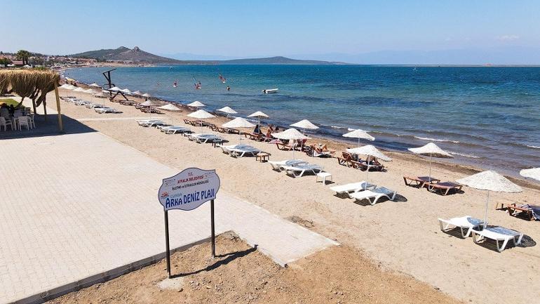 Cunda Adası yeni bir plaja kavuştu