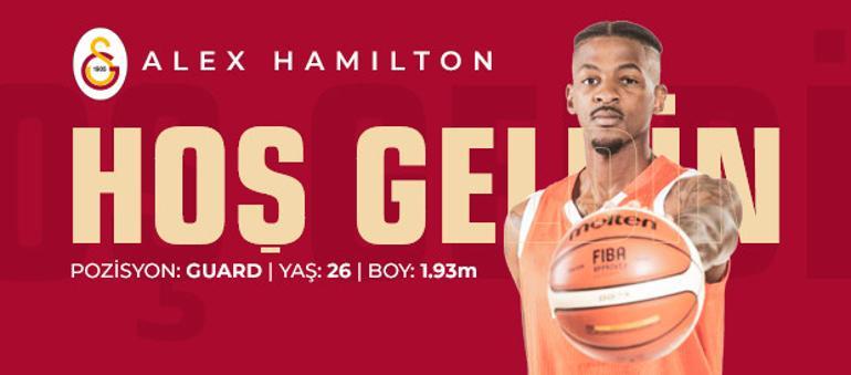 Son Dakika | Galatasaray Doğa Sigorta Erkek Basketbol Takımı, ABD'li oyuncu Alex Hamilton'la sözleşme imzaladı.